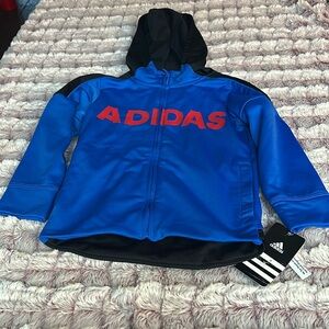 Adidas boy zip up hoodie size 4